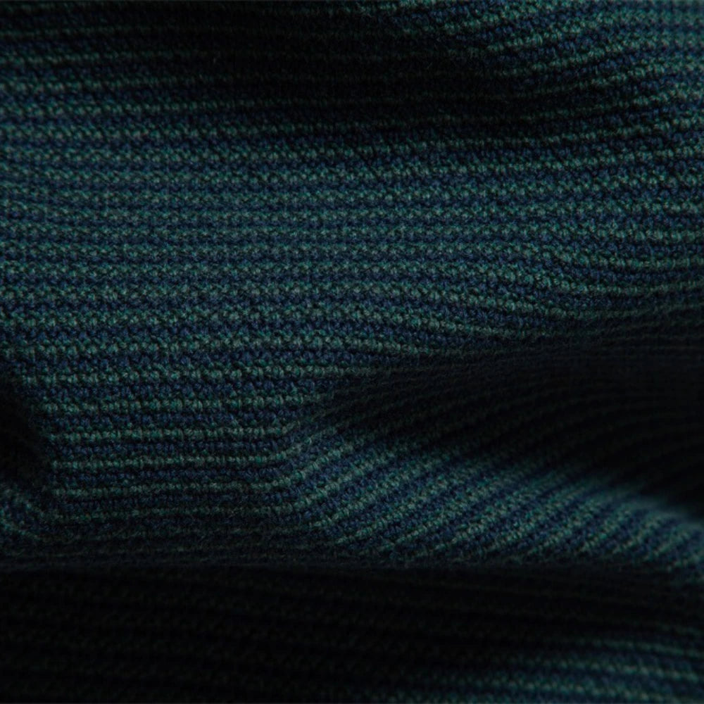 AIOPESON Men's Striped Sweater Solid Color Knit Pullover Warm Luxury Cotton Autumn Winter Casual Turtleneck Mens Sweaters