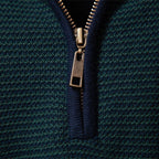 AIOPESON Men's Striped Sweater Solid Color Knit Pullover Warm Luxury Cotton Autumn Winter Casual Turtleneck Mens Sweaters