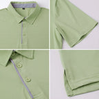 Men's Athletic Short Sleeve Polo Shirt Lightweight Quick Dry Sport Workout Shirt Summer Casual Thin Outdoor Shirts US/ EU Size