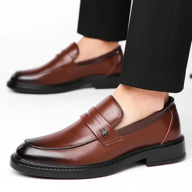 Mocassins Luxe Britanniques – Cuir Homme | Plateforme & Style Casual Premium + Livraison Gratuite