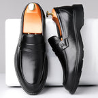 Mocassins Luxe Britanniques – Cuir Homme | Plateforme & Style Casual Premium + Livraison Gratuite