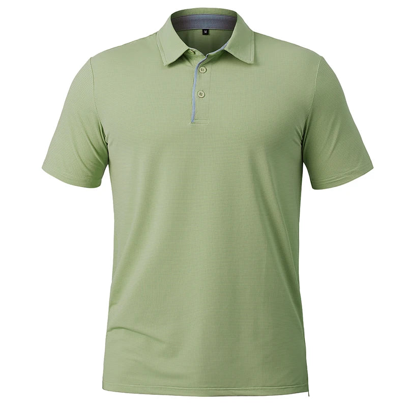 Men's Athletic Short Sleeve Polo Shirt Lightweight Quick Dry Sport Workout Shirt Summer Casual Thin Outdoor Shirts US/ EU Size