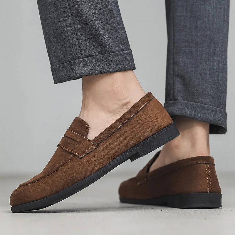 Mocassins en Daim Automne – Homme 45 | Confort & Style Rétro + Livraison Gratuite