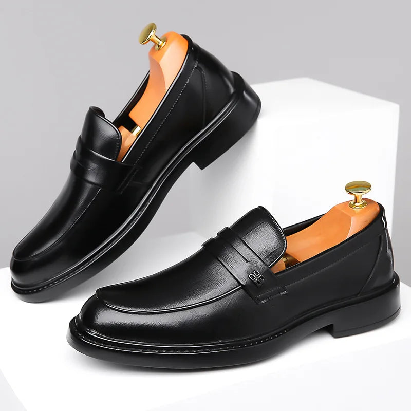 Mocassins Luxe Britanniques – Cuir Homme | Plateforme & Style Casual Premium + Livraison Gratuite